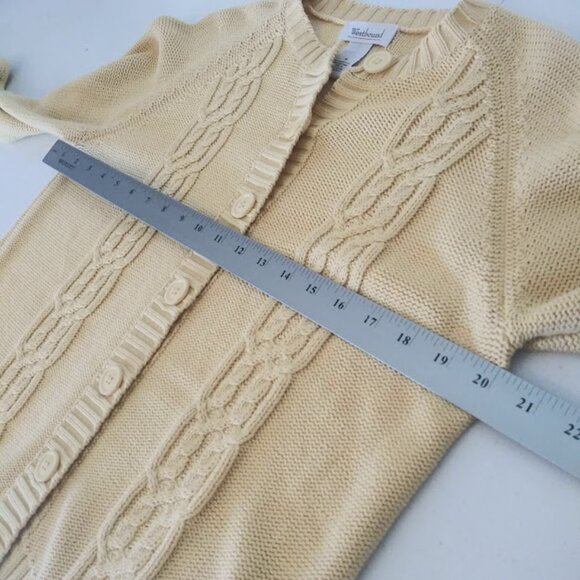 Westbound women's size M yellow cardigan knit sweater - Picture 7 of 15